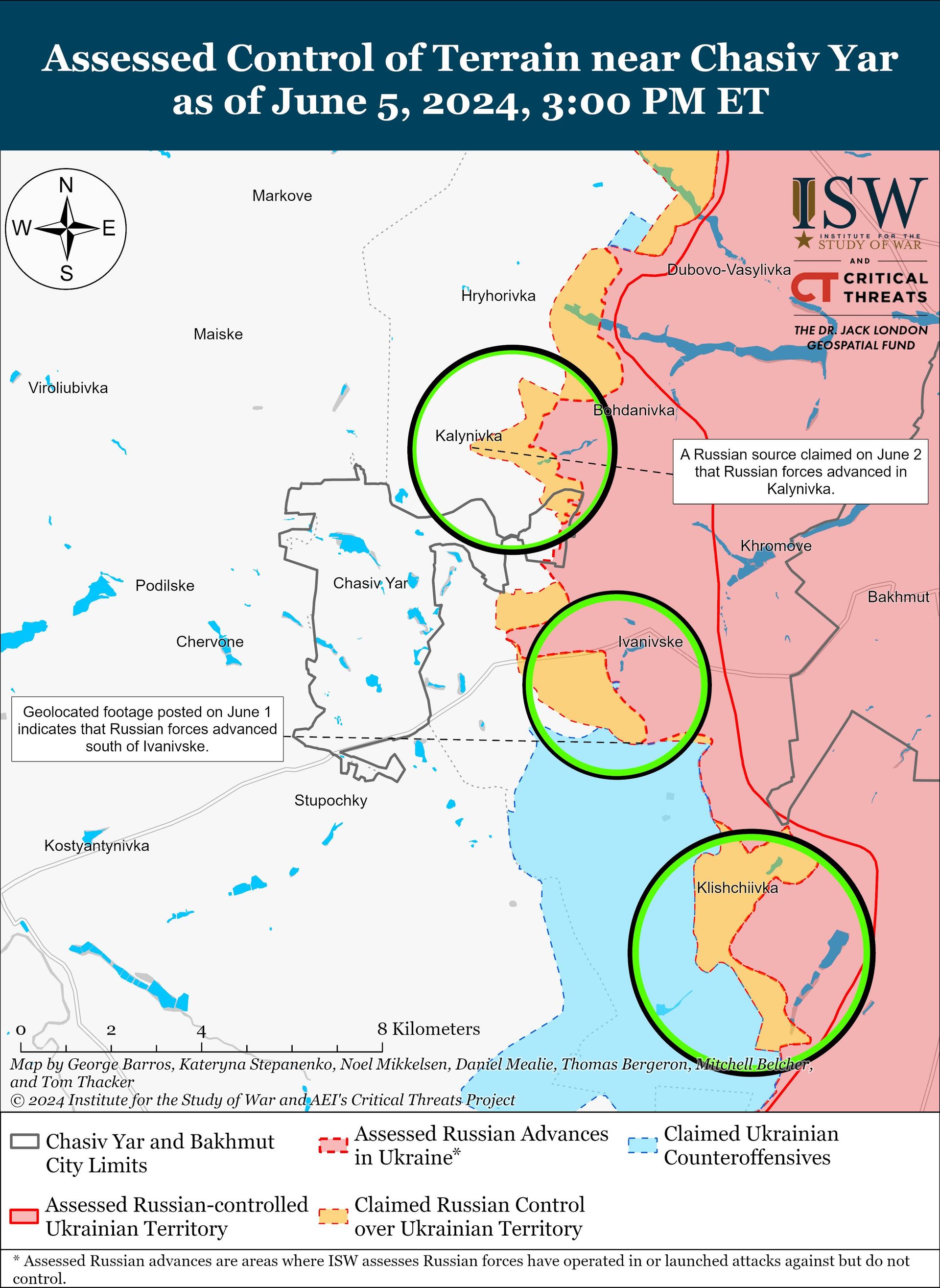 Мапа ISW ЗСУ посилили контратаки на Харківщині, росіяни готують новий наступ, - ISW 3