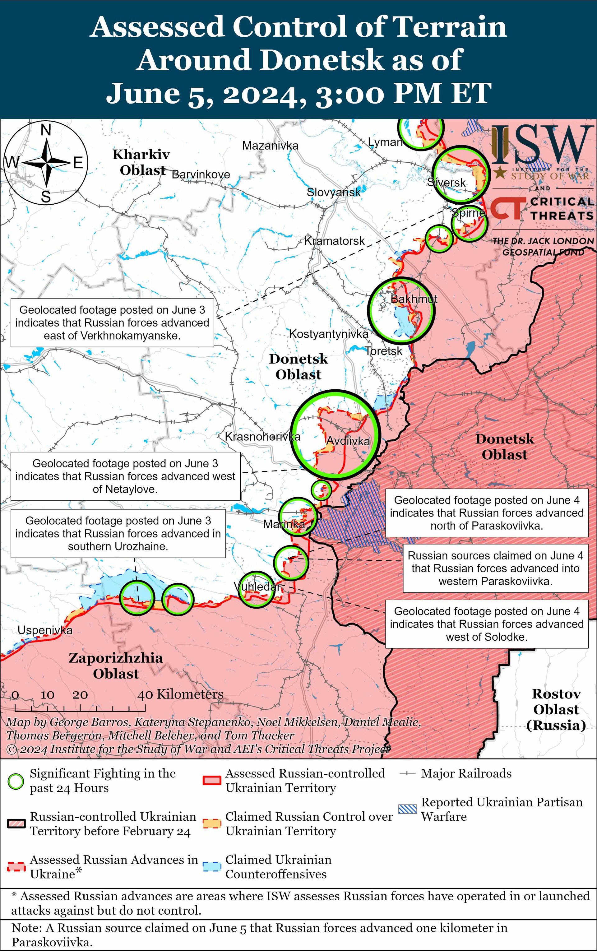 Мапа ISW ЗСУ посилили контратаки на Харківщині, росіяни готують новий наступ, - ISW 5