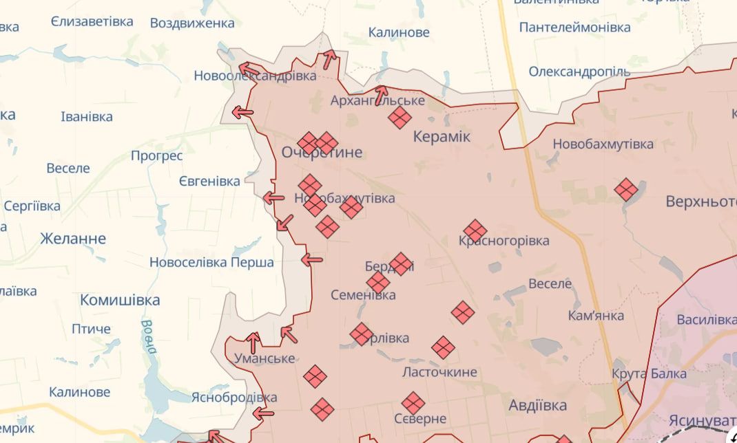 Просування ворога на Донеччині Просування ворога на Донеччині