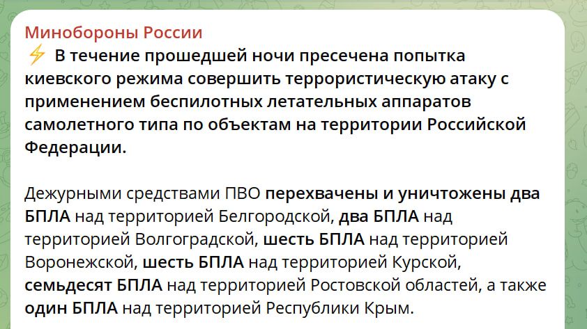 Заява Міноборони РФ Заява Міноборони РФ