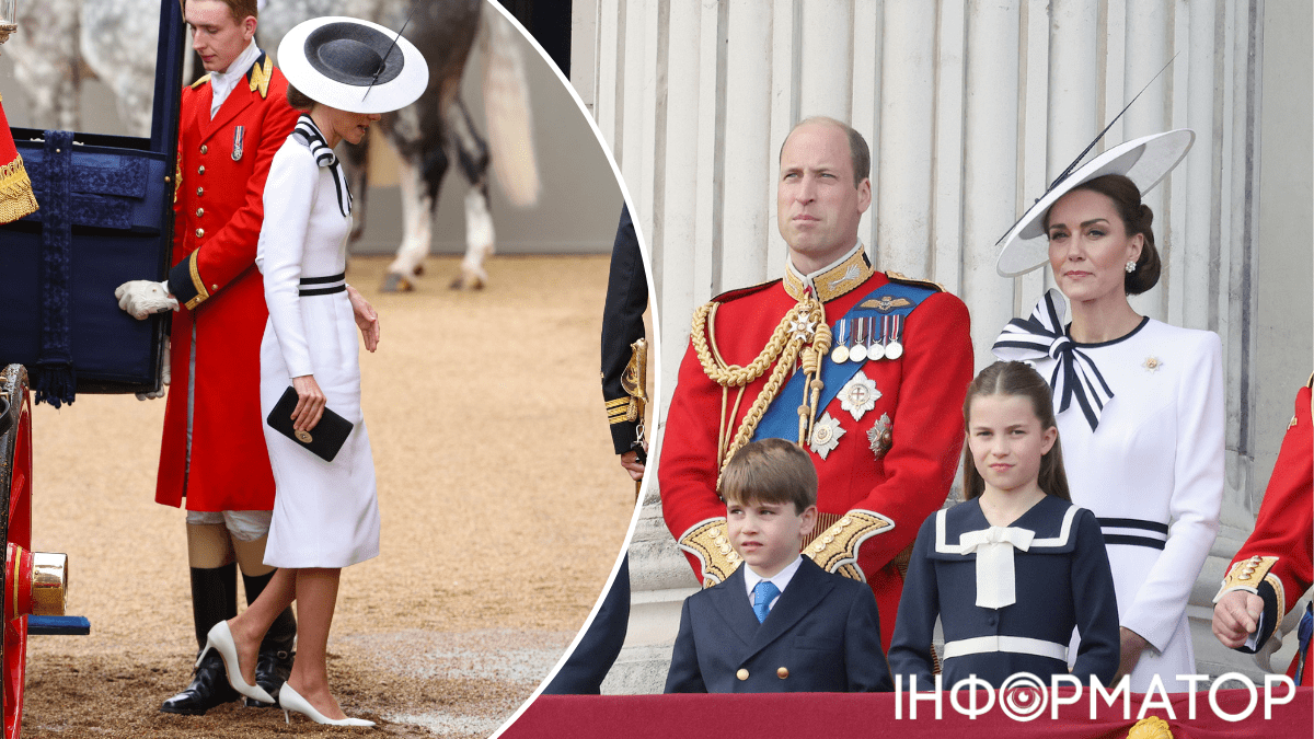 Кейт Міддлтон з сім'єю на Trooping the Colour