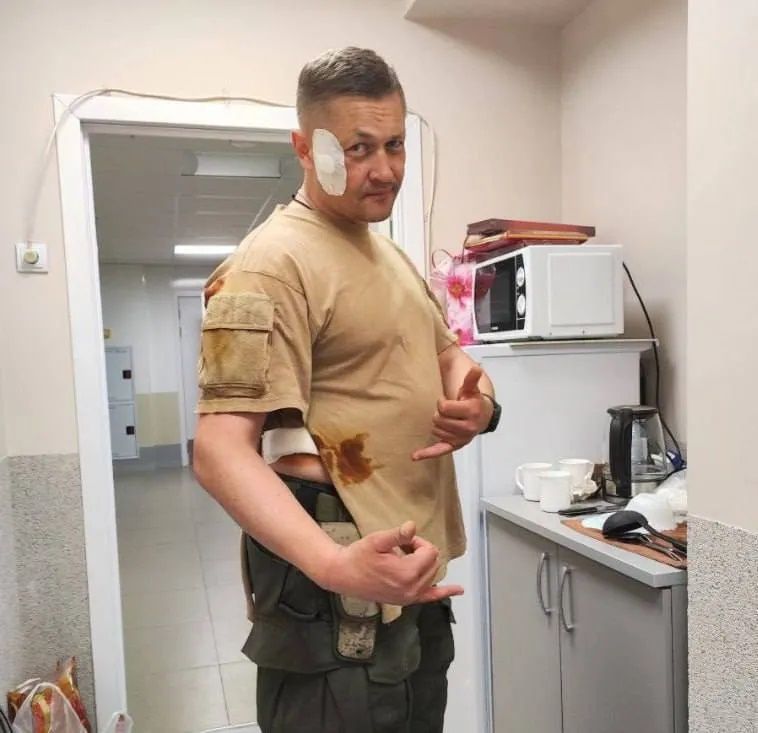 Ян Гагин после якобы обстрела из украинского дрона