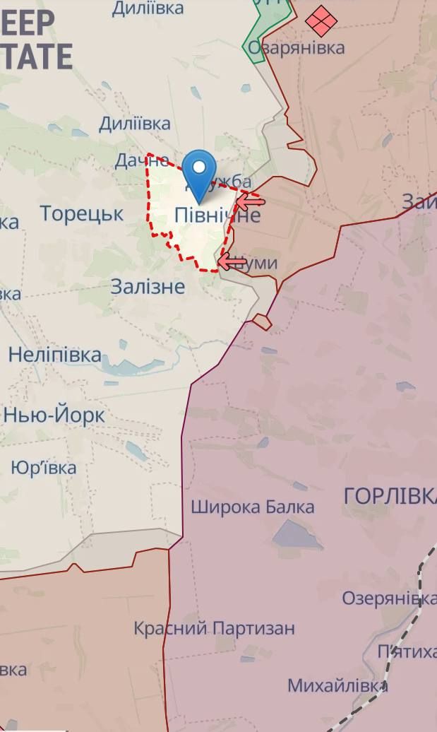 Оккупанты нацелены захватить поселок Северный в Донецкой области Оккупанты нацелены захватить поселок Северный в Донецкой области