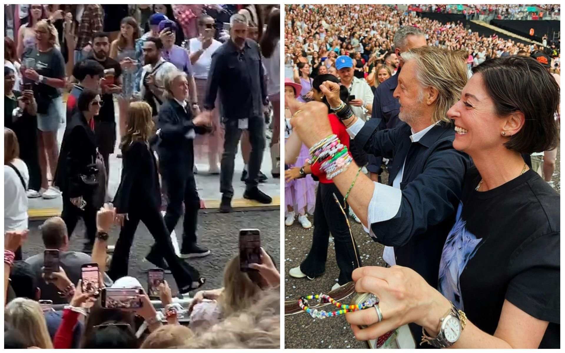 Поява Пола Маккартні викликала пожвавлення на трибунах Поява Пола Маккартні викликала пожвавлення на трибунах