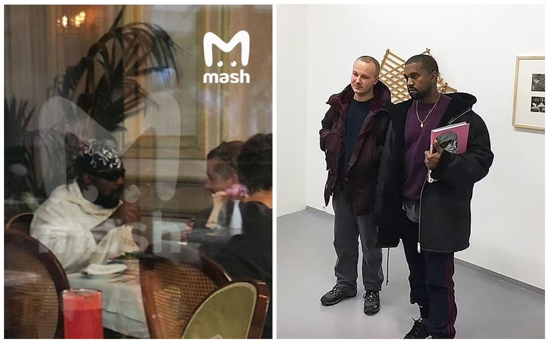 Канье Вест в «Белузе» и с Гошей Рубчинским