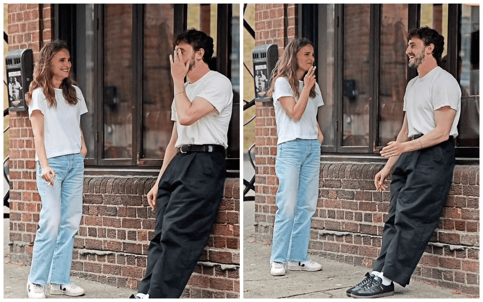 Наталі Портман із Полом Мескалом. Фото: Nash/BackGrid