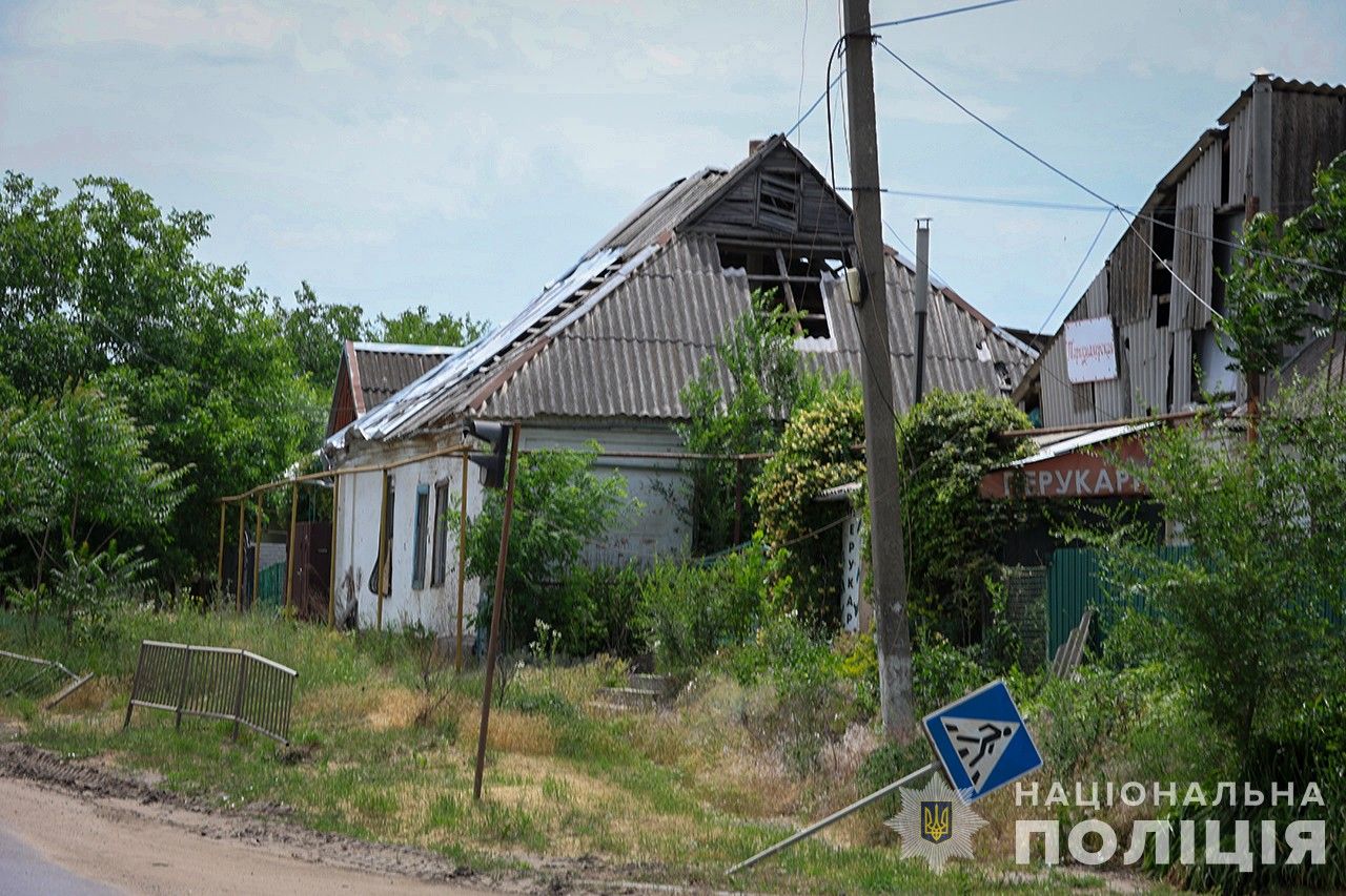 Повреждены дома Запорожской области Повреждены дома Запорожской области