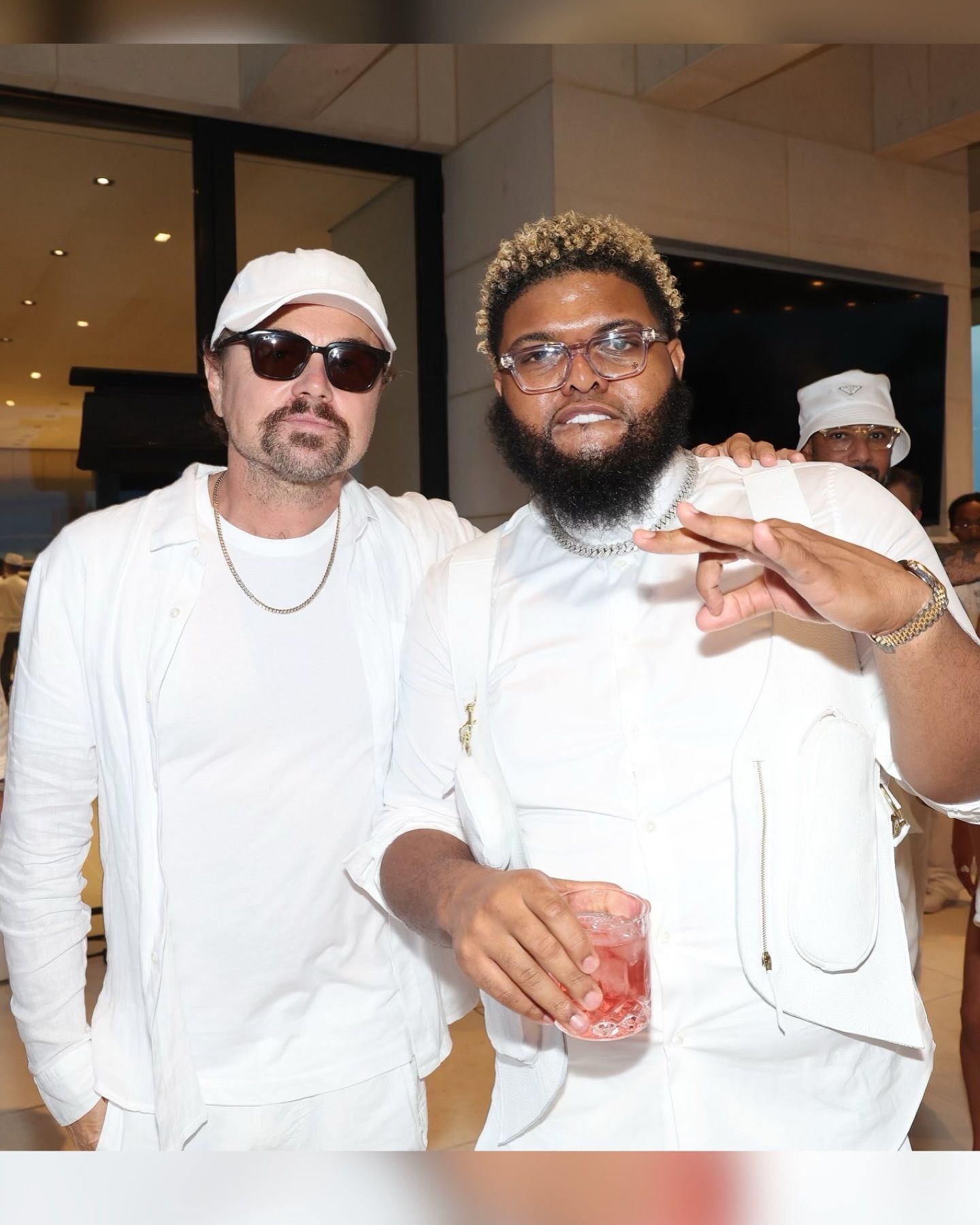 Ді Капріо на «білий вечірці». Фото: Instagram/druski Ді Капріо на «білий вечірці». Фото: Instagram/druski