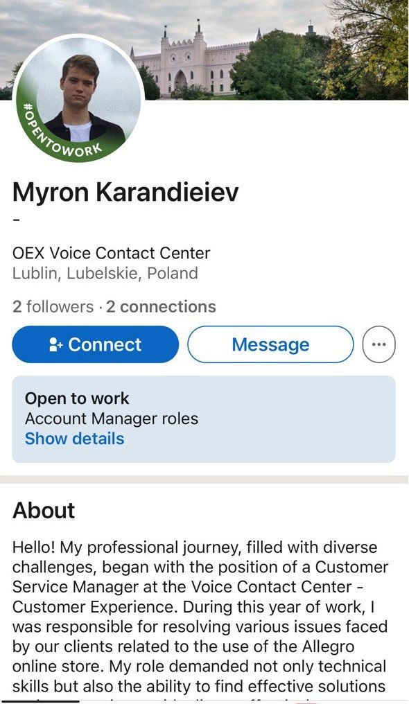 Карандеев-младший рассказывает свой опыт и ищет новый подработку