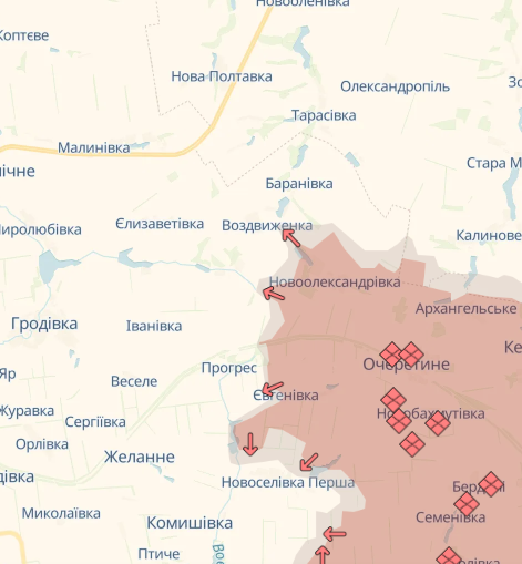 Ворог просунувся на чотирьох напрямках на Донбасі – DeepState 1