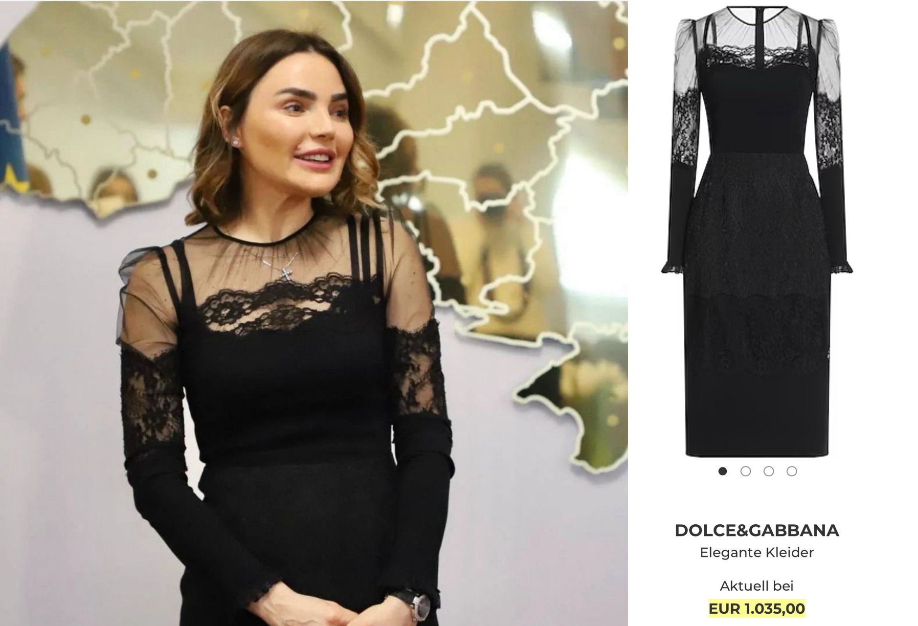 Черное платье с кружевом Dolce&Gabbana 1035 евро (46 тысяч гривен) Черное платье с кружевом Dolce&Gabbana 1035 евро (46 тысяч гривен)