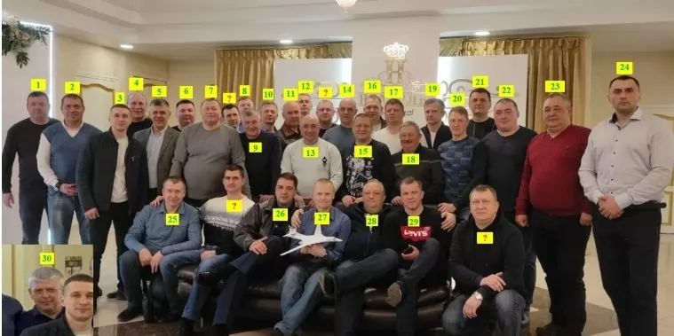 Идентифицированные лица на фото