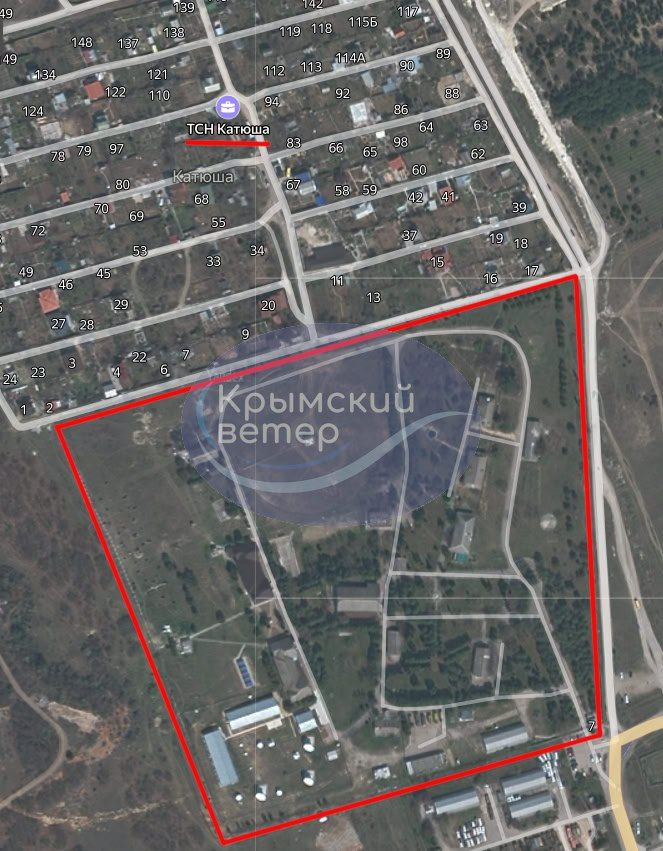 ТСН "Катюша" и территория в/ч радиоэлектронной разведки. ТСН "Катюша" и территория в/ч радиоэлектронной разведки.