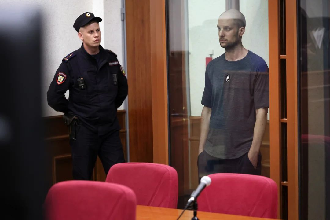 Еван Гершкович на засіданні суду Еван Гершкович на засіданні суду