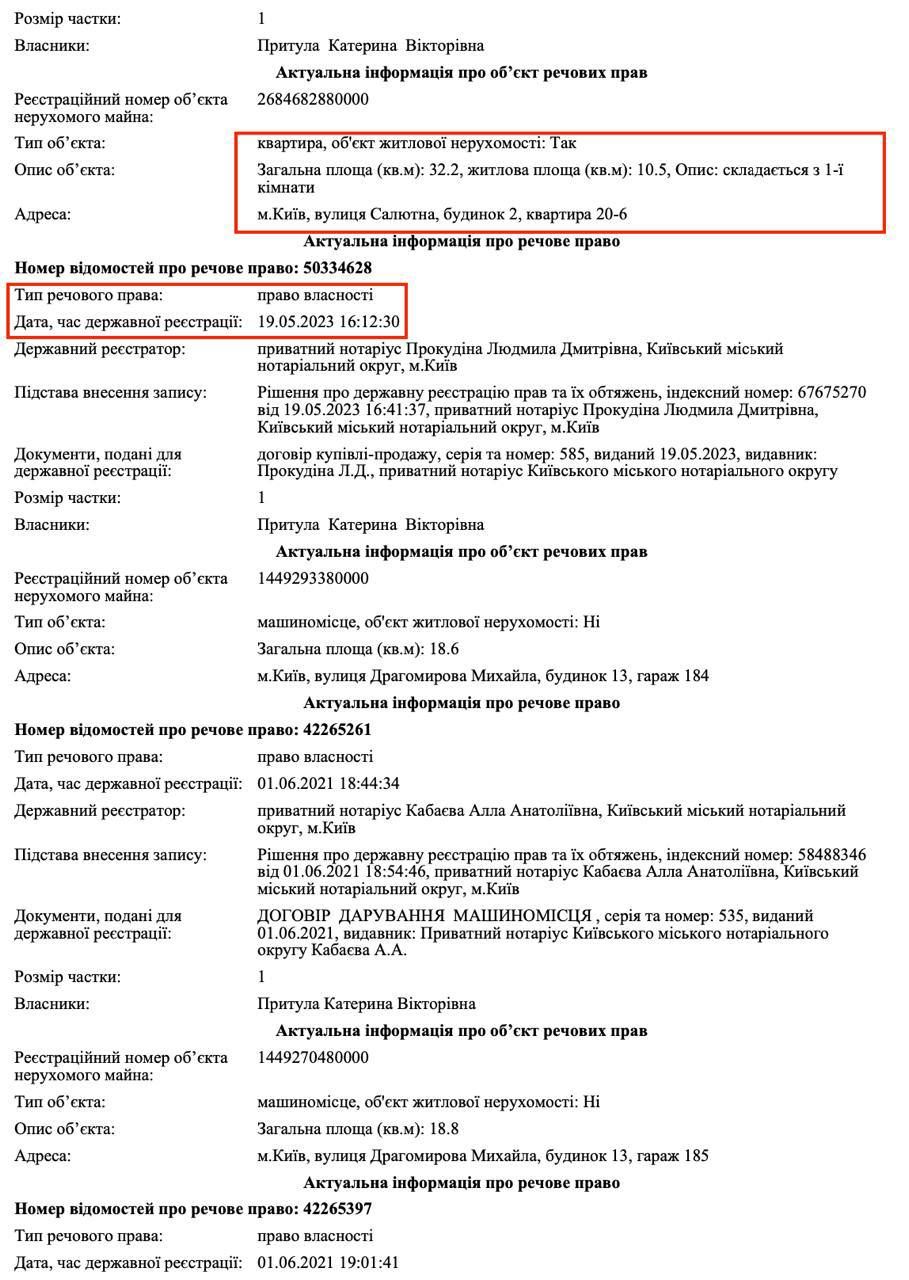Витяги з реєстрів про нові квартири /Газета "Закон і бізнес" Витяги з реєстрів про нові квартири /Газета "Закон і бізнес"