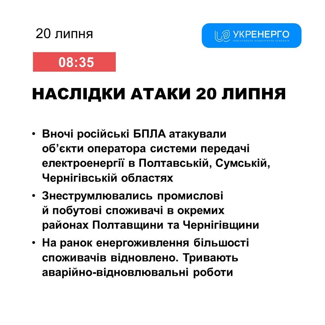 Нічна атака по Україні: окупанти атакували енергооб'єкти у трьох областях, скільки шахедів збили ППО 4