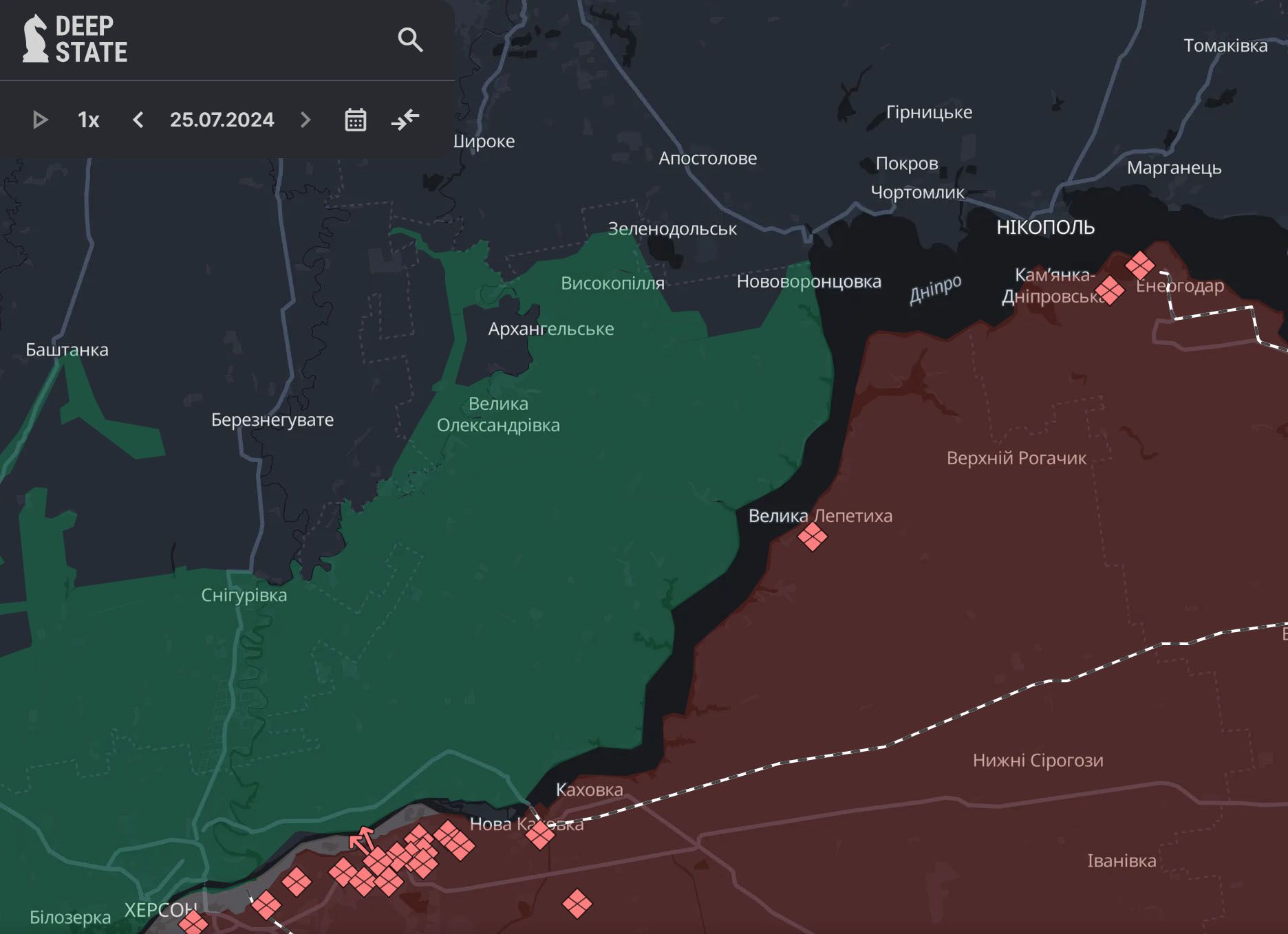 Наш шлях від Нікополя до Херсона пролягав уздовж колишнього Каховського водосховища Наш шлях від Нікополя до Херсона пролягав уздовж колишнього Каховського водосховища