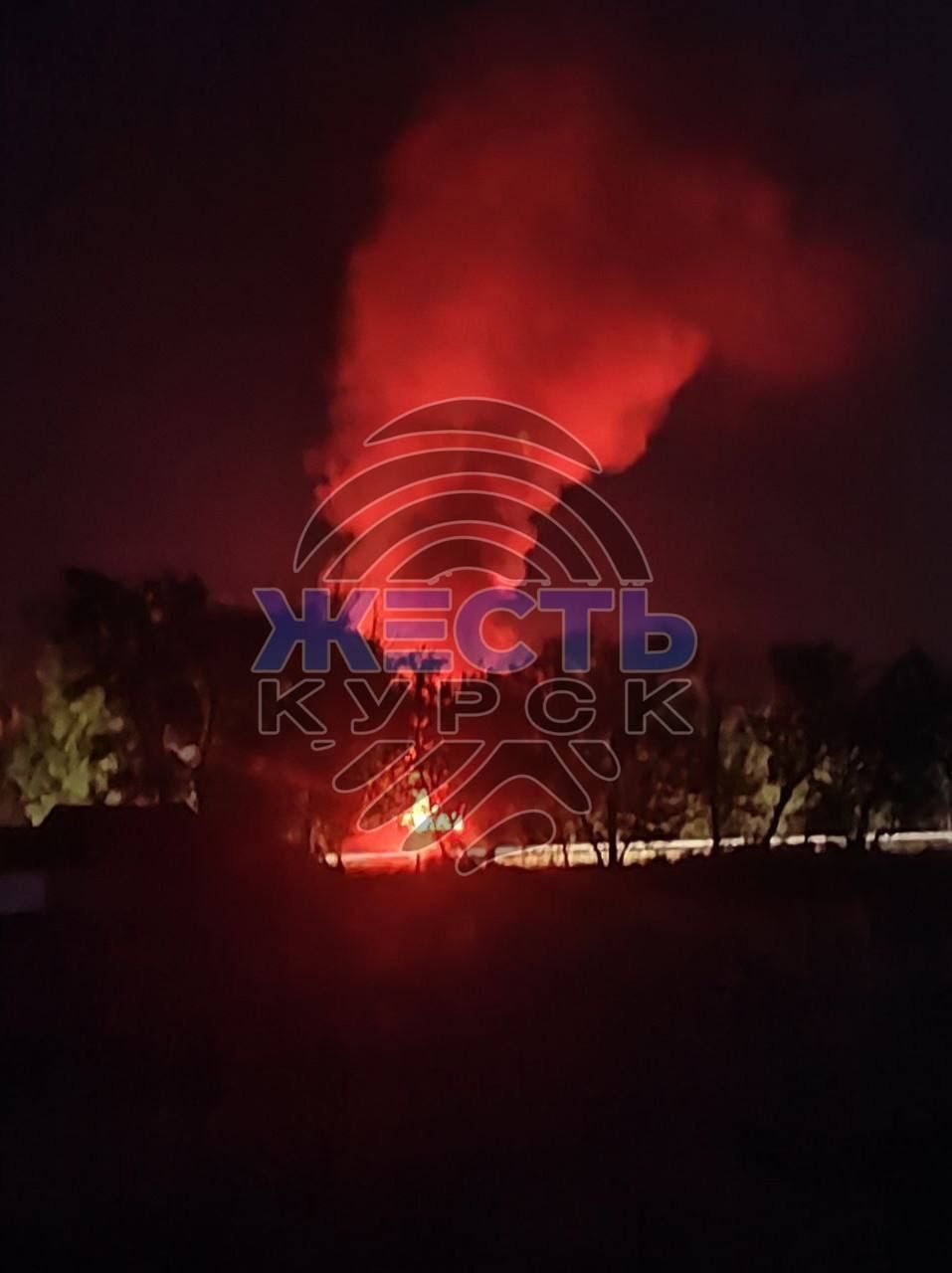 В Курской области РФ дроны атаковали нефтебазу, возник пожар – видео 1