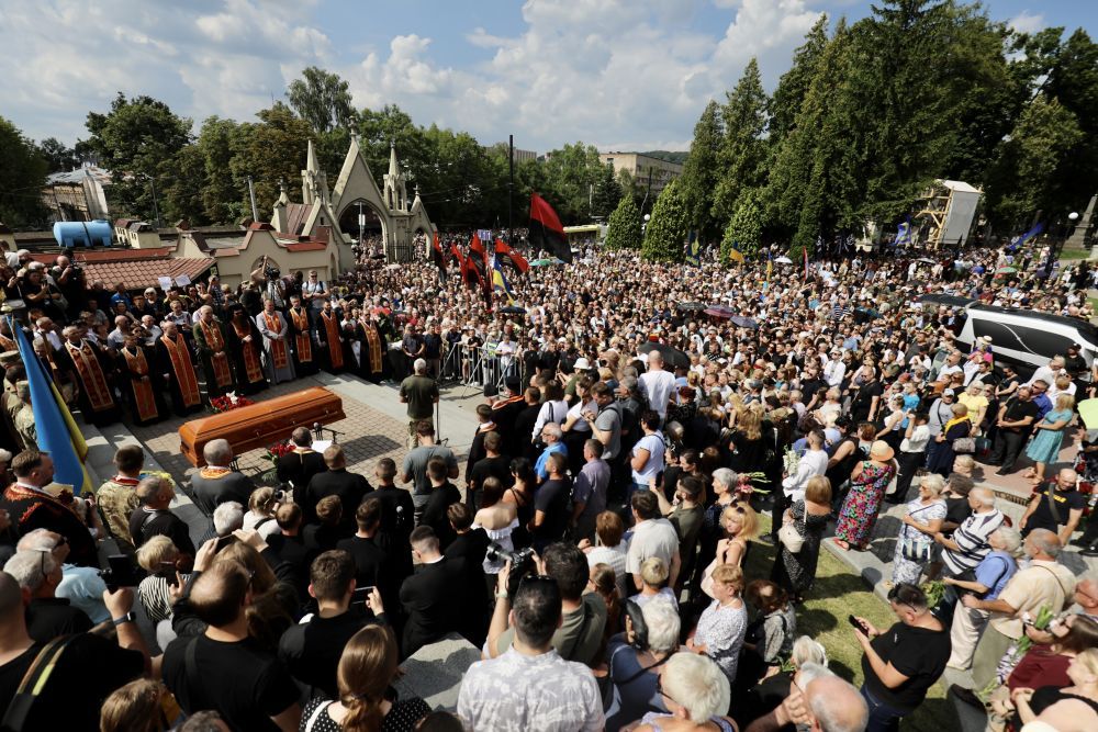 Ірину Фаріон поховали на Личаківському кладовищі. Фото: Львівська міськрада