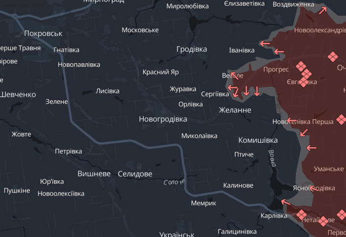 Россияне имеют успехи около четырех населенных пунктов на Донечине – DeepState 1