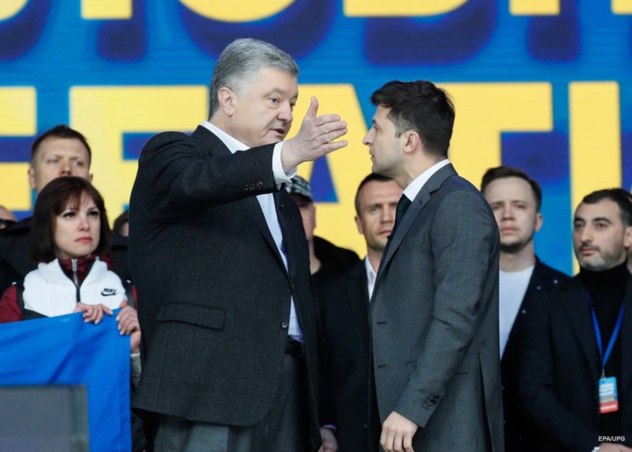 Порошенко та Зеленський змагалися у другому турі президентський виборів у 2019 році. Фото з відкритих джерел Порошенко та Зеленський змагалися у другому турі президентський виборів у 2019 році. Фото з відкритих джерел