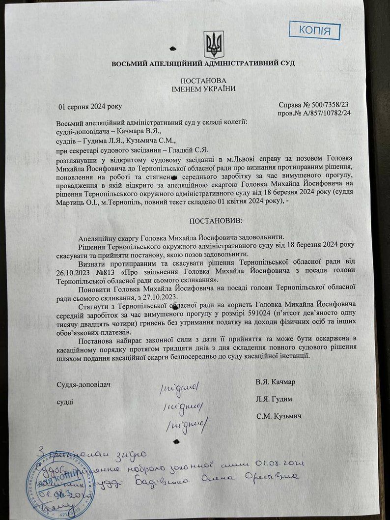 Рішення суду Рішення суду
