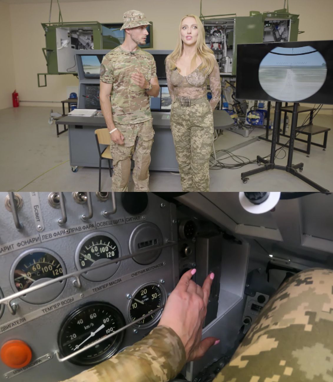 Оля Полякова опанувала симулятор. Скриншоти: YouTube/PolyakovaOfficial Оля Полякова опанувала симулятор. Скриншоти: YouTube/PolyakovaOfficial