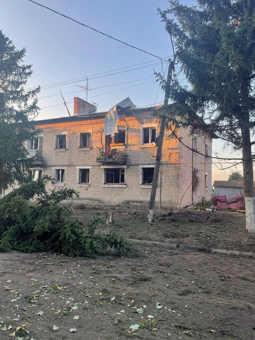 Последствия удара по Курской области Последствия удара по Курской области