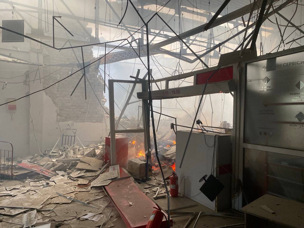 Разрушенное отделение ЧП Разрушенное отделение ЧП