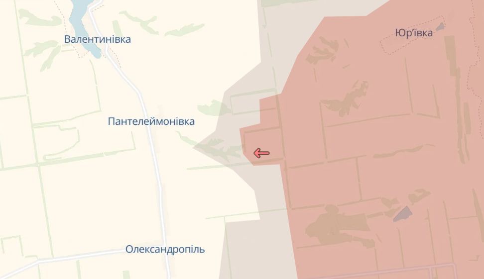 Свежие продвижение врага у Пантелеймоновки Свежие продвижение врага у Пантелеймоновки
