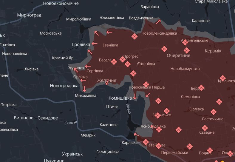 Россияне захватили сразу два населенных пункта в Донецкой области – DeepState 1