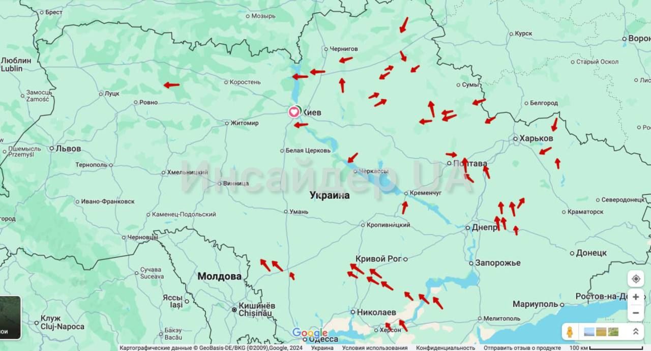 Київ вночі атакували Шахеди: ППО знищила до десятка дронів на підступах до міста 1