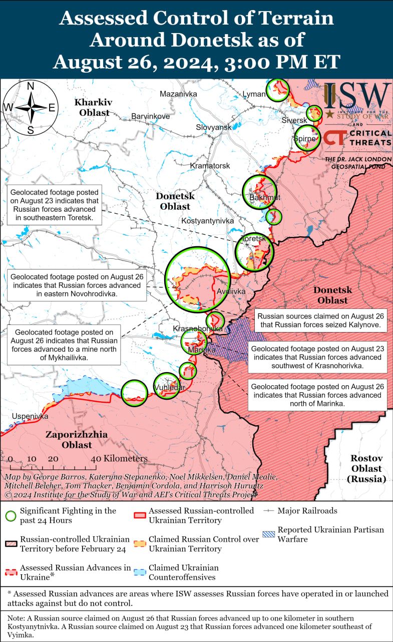 Карты боев в Донецкой области Карты боев в Донецкой области