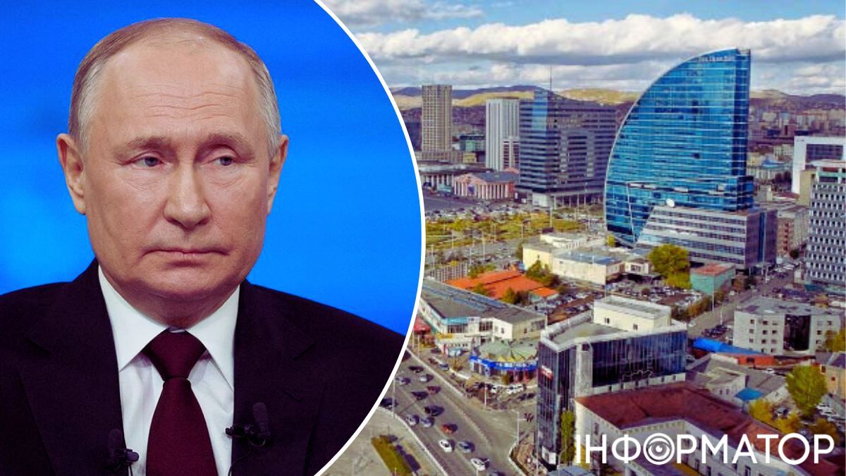 Российский диктатор Владимир Путин, МКС, Монголия