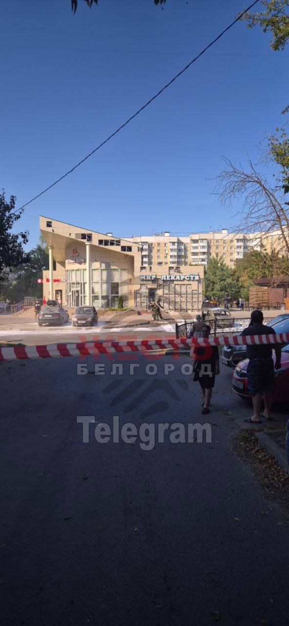 Последствия удара по Белгороду Последствия удара по Белгороду