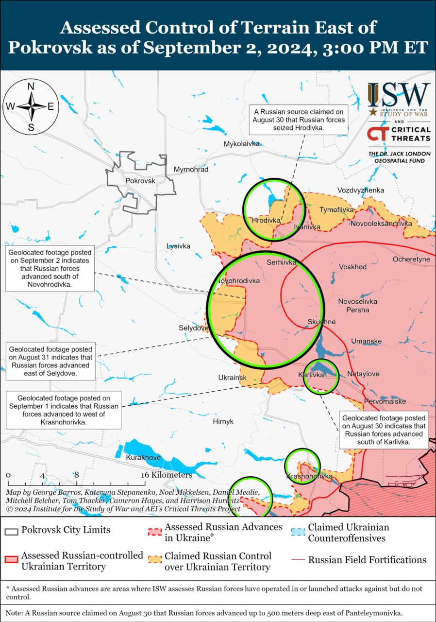 Карти боїв в районі Покровська Карти боїв в районі Покровська
