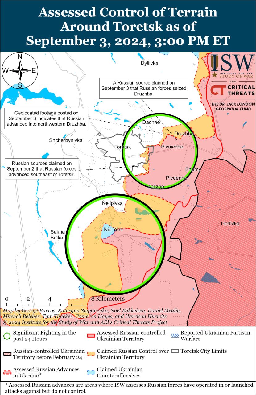 Карти боїв на Донеччині