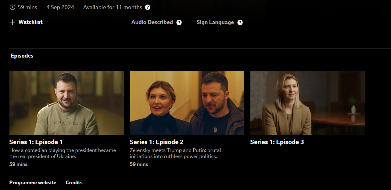 Серіал доступний для перегляду на території Великої Британії