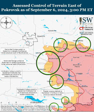 ВСУ выбили россиян под Покровском, а враг продвинулся возле Торецка – ISW 4