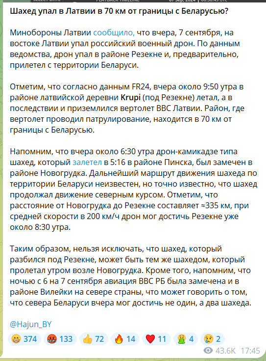 У Латвії розбився російський військовий дрон: Сибіга порадив, що європейцям робити 1