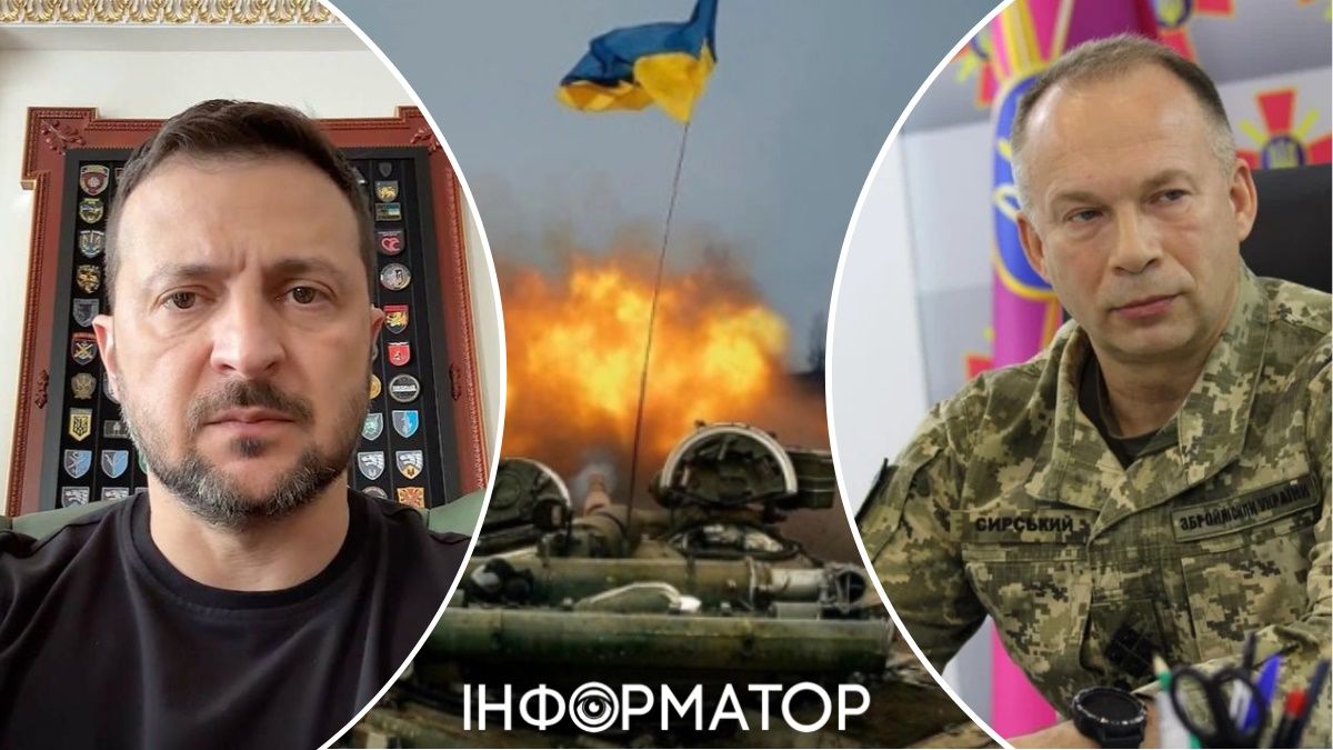 Володимир Зеленський, Олександр Сирський, ситуація на фронті