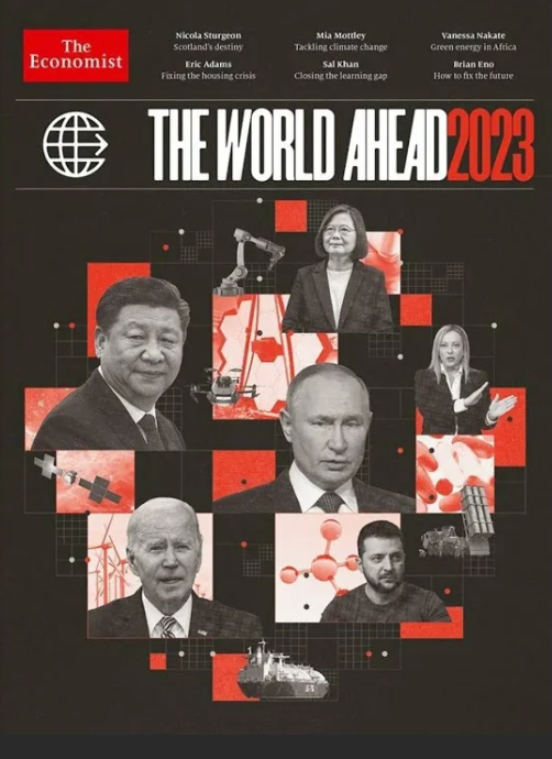Обложка The Economist конца 2023 года была наполнена предсказаниями ряда событий: некоторые из них уже действительно произошли 13