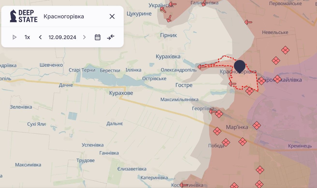 Оккупанты продвинулись около пяти населенных пунктов в Донецкой области - DeepState 1