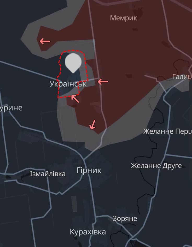 Украин в полуокружении окупантов Украин в полуокружении окупантов