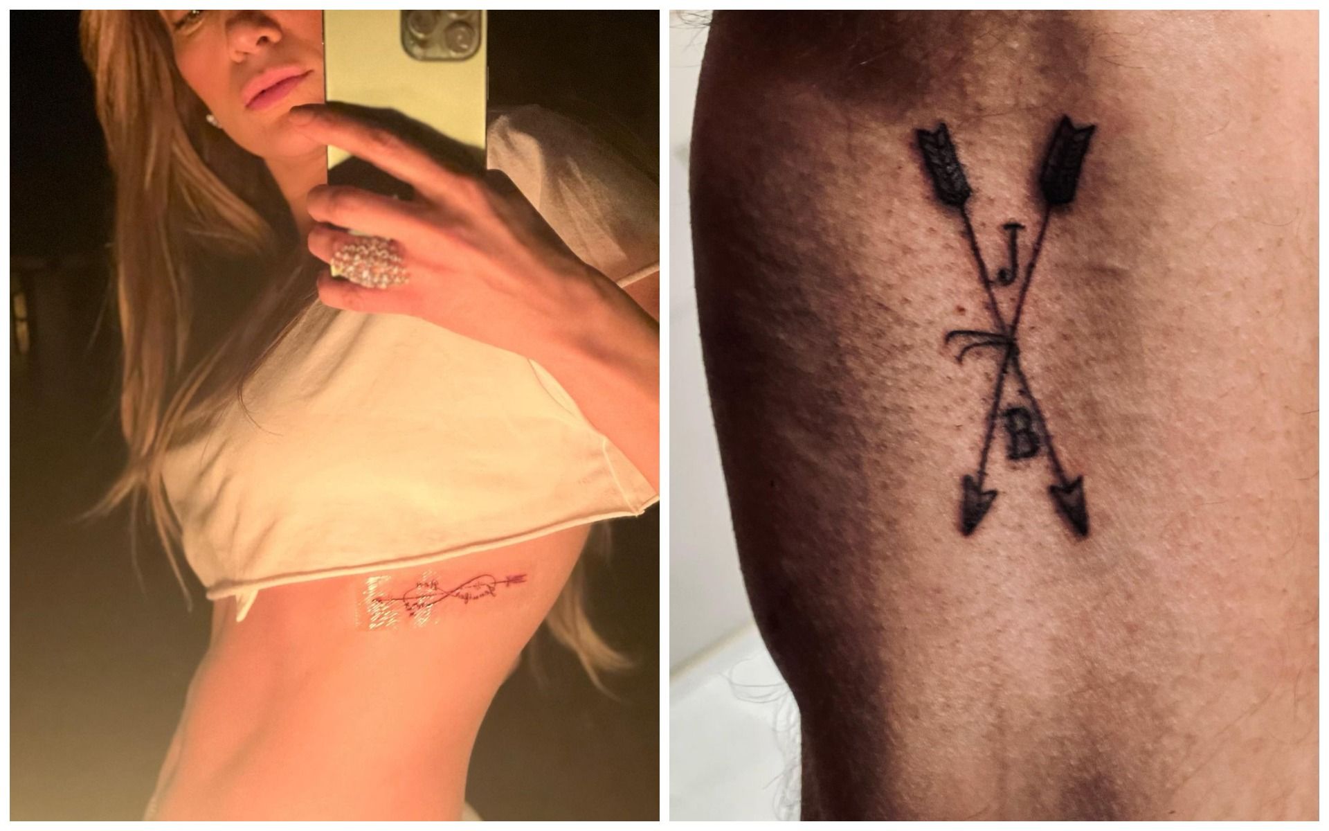 Обопільні татуювання. Фото: Instagram/jlo Обопільні татуювання. Фото: Instagram/jlo