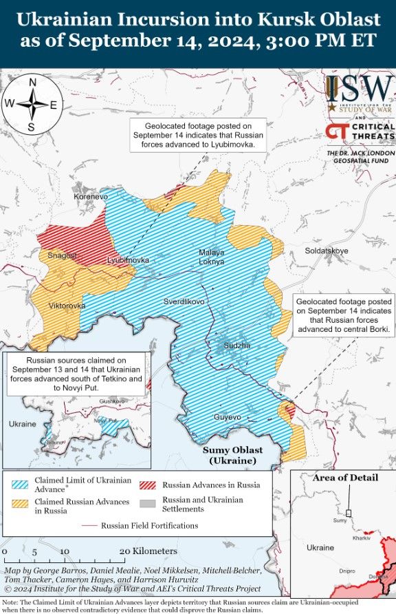 ЗСУ захопили ще кілька населених пунктів у Курській області - ISW 1