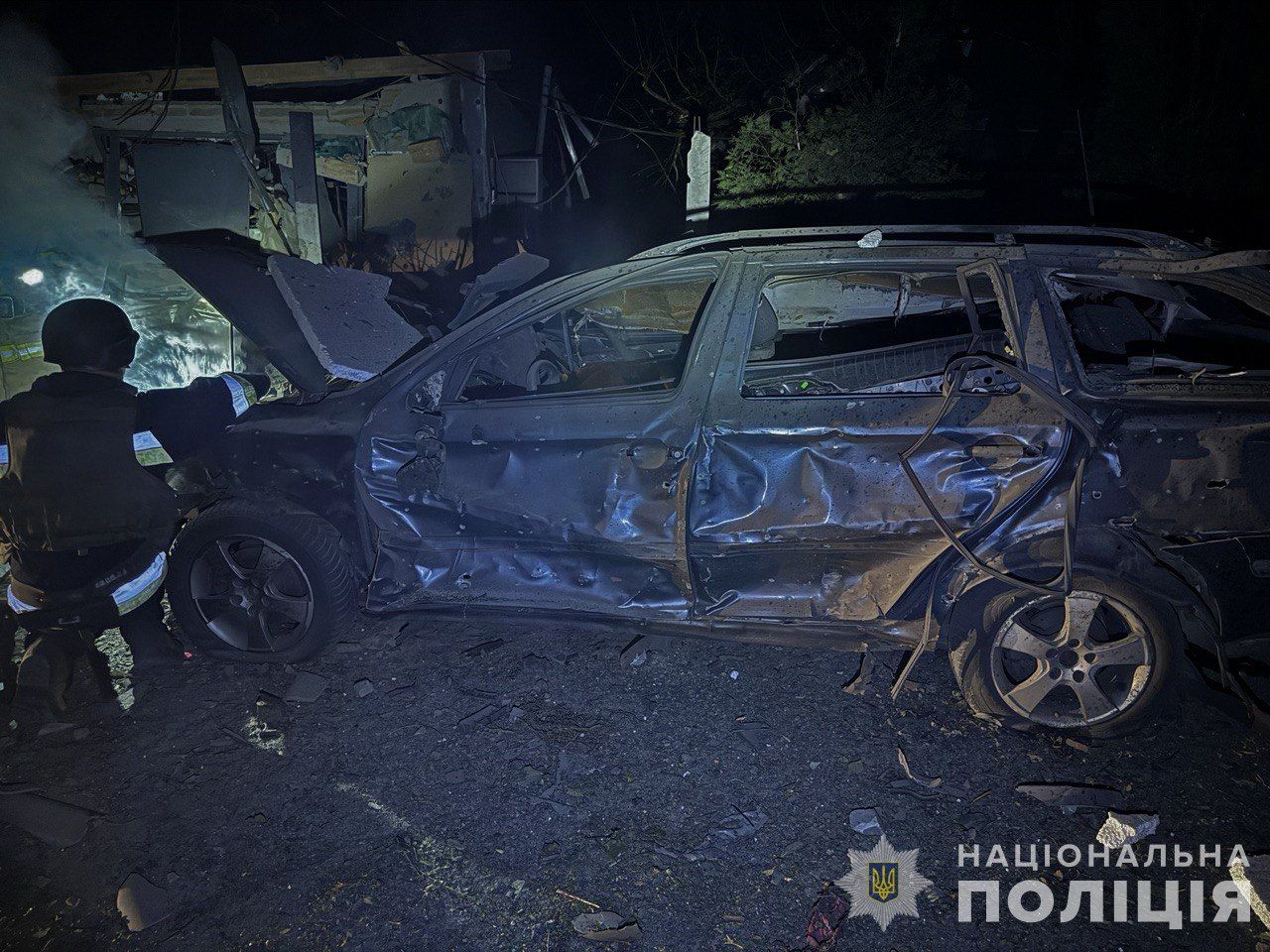 Наслідки удару по Запоріжжю Наслідки удару по Запоріжжю