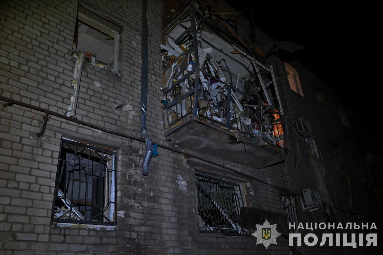 Наслідки удару по Запоріжжю Наслідки удару по Запоріжжю