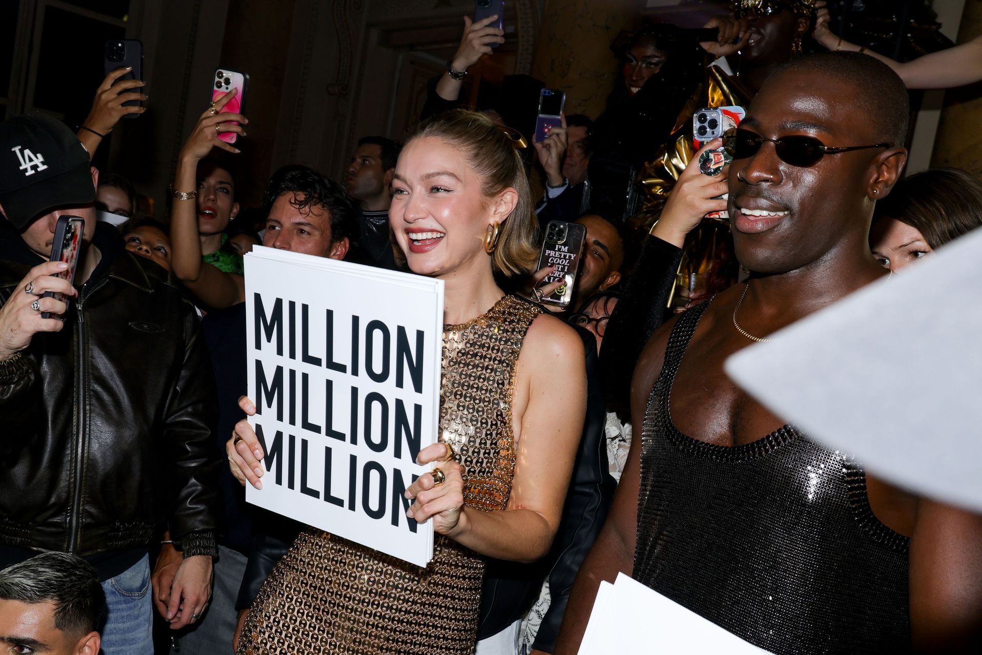 Джиджи Хадид и певец Мозес Самни. Фото: Getty Images Джиджи Хадид и певец Мозес Самни. Фото: Getty Images