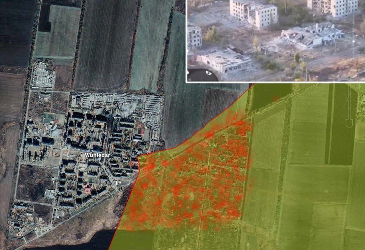 Вугледар на супутникових знімках Вугледар на супутникових знімках